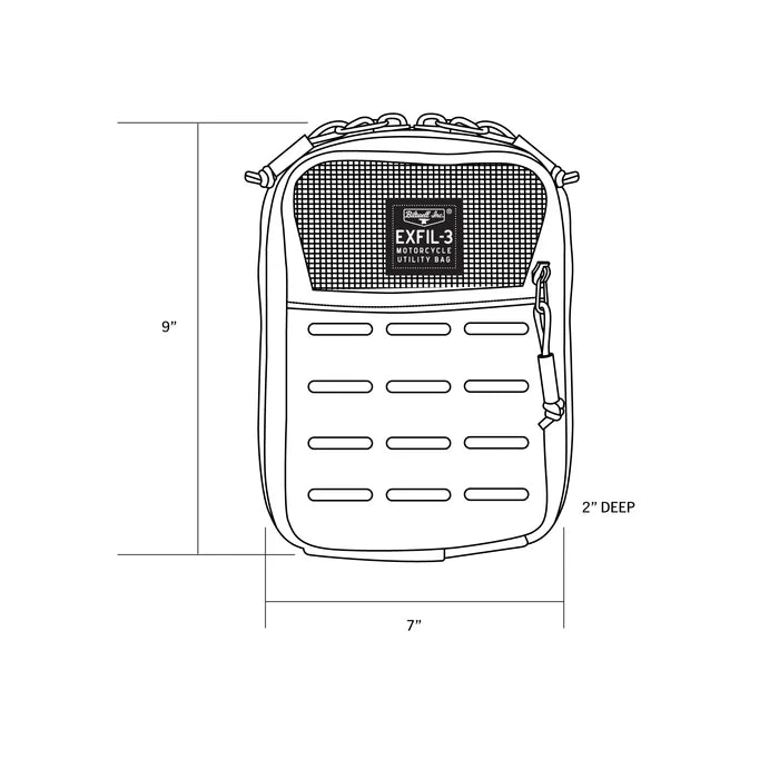 Biltwell EXFIL-3 Bag 2.0 - Lenkertasche