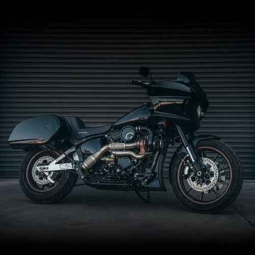 Harley-Davidson mit Trask Tornado EF1 Turbo-Kit – Seitenansicht
