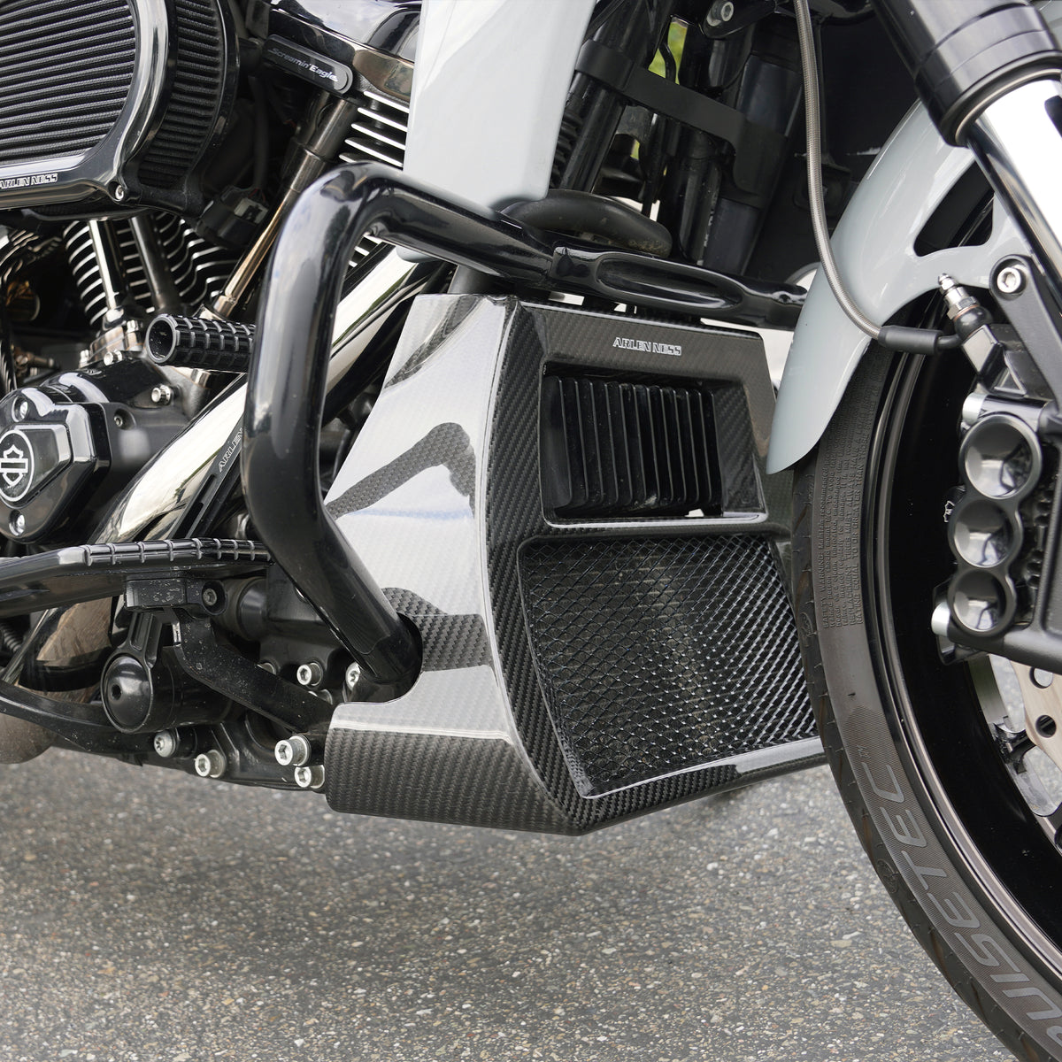 Arlen Ness Carbon Fiber Radiator Scoop – Ansicht 1