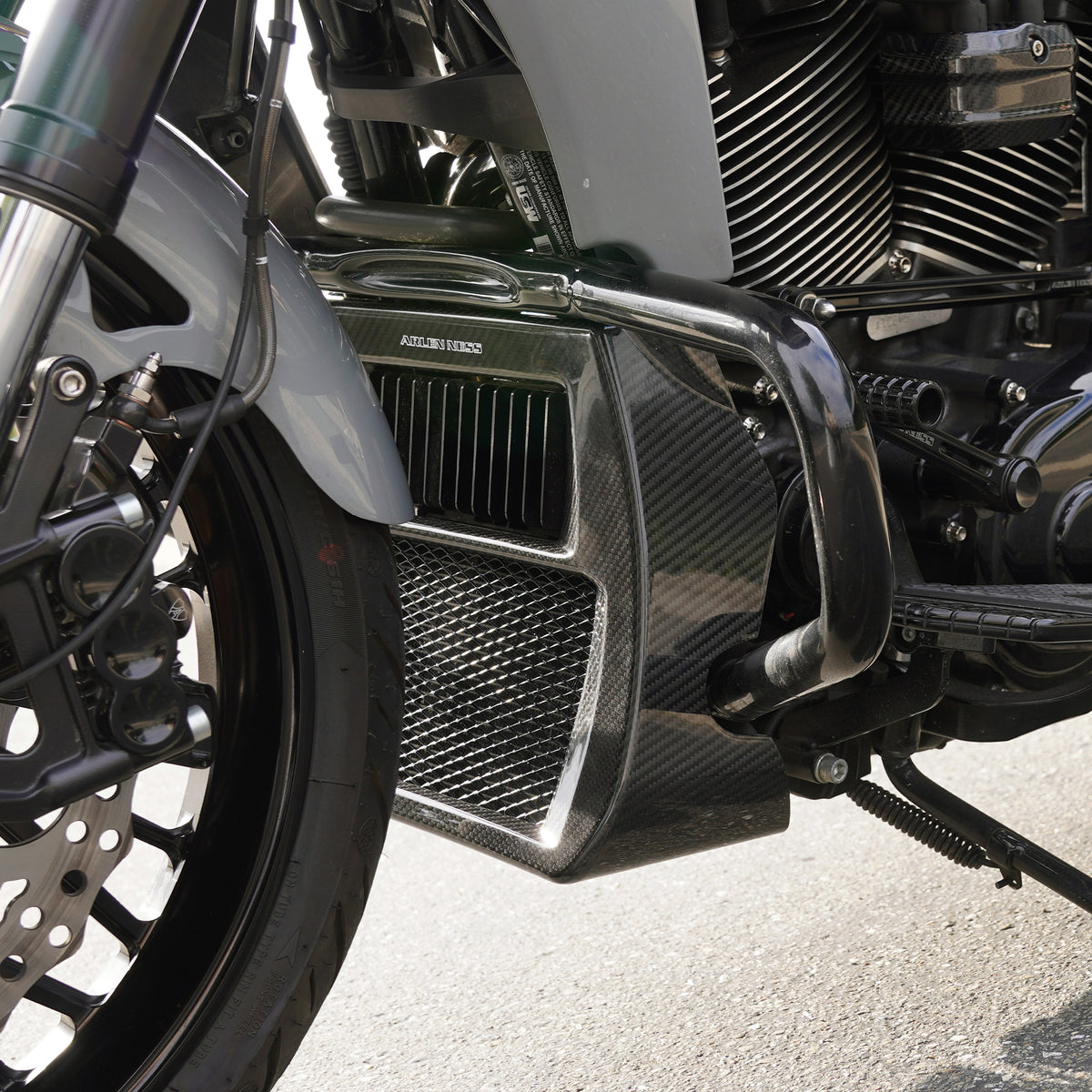Arlen Ness Carbon Fiber Radiator Scoop – Ansicht 3